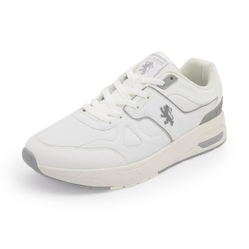 Image of Red Tape Men's Sneakers Grey Blue Pu Mesh Round Lace-Up Easy Movement