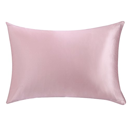 OOSILK 100% Mulberry Silk Pillowcase for Hair Queen 20in x 30in,Light Plum,Gift Wrap, 1pc
