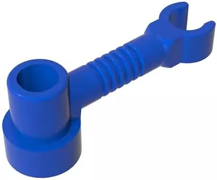 Gobricks GDS-1297 4735 Bar 1x3 Clip/Anti-Stud, Blue, 50 pcs Brick Parts | Compatible with LEGO bricks. MOC components for major building brands, Ref 4141580, consistent color matching.