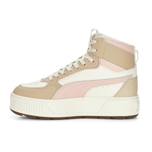 PUMA Womens Karmen Rebelle Platform Lace Up Sneakers Shoes Casual - White3