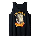 San Andreas Fault s California State Souvenir Tank Top