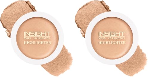 Image of INSIGHT Highlighter for Face & Body - Angelic Beauty | Glitter Shimmer Makeup | Creamy, Lightweight, Easy to Blend, Long-Lasting Glow | 3.5g (Pack of 2)