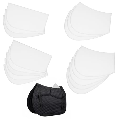 Shinylin 16 Pcs Equine Saddle Pad Shock Absorbing Memory Foam Inserts for Horseback Riding Saddle Pads, Comfort, Cushioned Support for Equestrian Performance and Products Fit Adjustment
