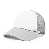 DALIX Infant Trucker Hat Baby Cap Tiny Extra Small Girls Boys in Gray White