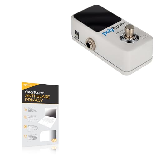 BoxWave Screen Protector Compatible with TC Electronic Polytune 3 - ClearTouch Anti-Glare Privacy (2-Pack), Privacy Screen Protector Flexible Film Anti-Glare