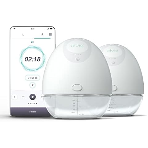 Elvie Breast Pump - Double, Wearable Breast Pump with App - The Smallest, Quietest Electric Breast Pump - Portable Breast Pumps Hands Free & Discreet - Automated with Four Personalized Settings Cover