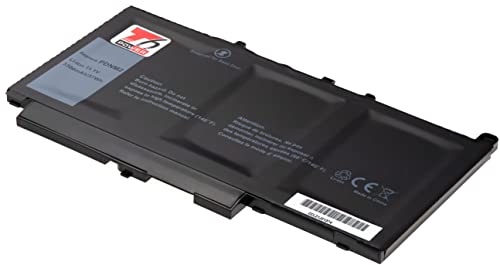 T6 Power batteri för Dell Latitude E7470, Li-Poly, 11,1 V, 3300 mAh (37 Wh), svart