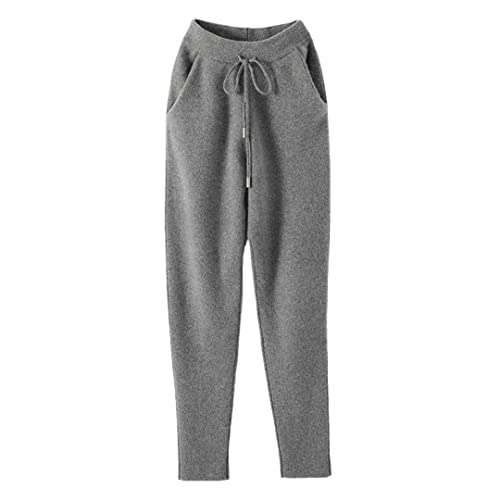Pantalon décontracté d'automne Wvapzxx en laine pour sorties en ville