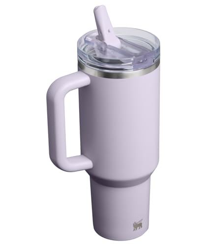 Image of STANLEY Quencher ProTour Flip Straw Tumbler with Leakproof Lid 40 oz | Built-In Straw & Handle | Cupholder Compatible for Travel | Insulated Stainless Steel Cup | BPA-Free | Purple Dust
