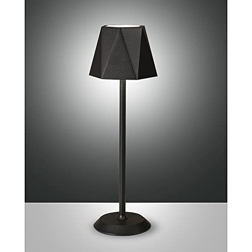 LED Akku Tischleuchte KATY, 3W, 3000K, IP54, schwarz