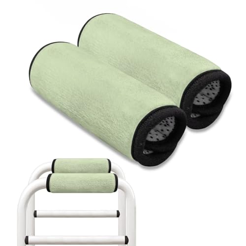 Uorisanigo Green 2 Pack Walker Handle Cushions Soft Rollator Walker Padded Hand Grip Covers Washable Hand Pads Accessories for Adult Crutch Padding