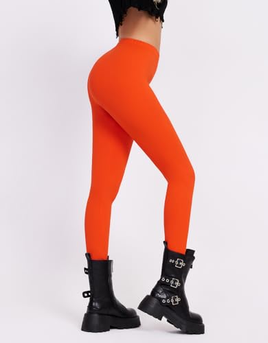 Image of sissycos Women's 80s Leggings Neon Artistic Splash Printed Buttery Soft Stretchy Pants