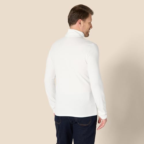 Amazon Essentials Camisas de Cuello Alto Ajustado Hombre, Blanco, XXL