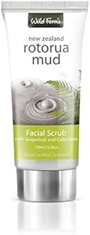 Wild Ferns Rotorua Mud Facial Scrub with Grapefruit & Calendula, 100 milliliters