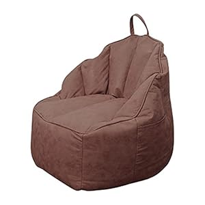 TJLSS Lazy Sofa Bean Bag Copertura Cute Shell Shell Forma Tessuto Impermeabile Camera da letto Soggiorno Soggiorno Single Bean Bag Cover Tatami Dropshipping (Color : Brown)