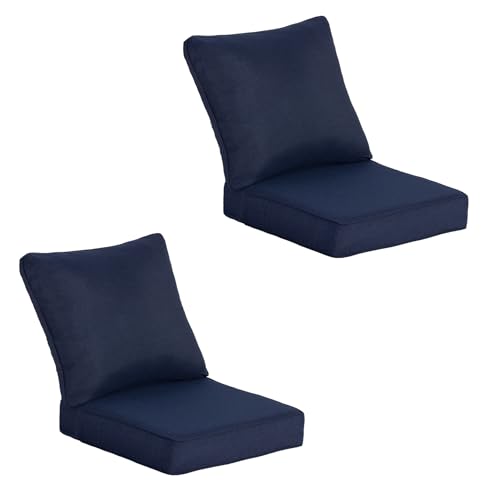 Garden lucky 23.5"x25" Outdoor Deep Seat Patio Cushions Set of