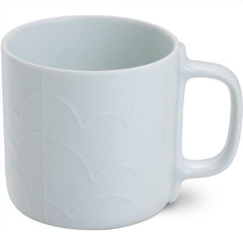 Hakusan Toki Relief Mug, Regular G, White, Approx. φ3.0 x 3.0 inches (7.5 x 7.5 cm), 9.2 fl oz (260 ml), RELIEF MUG Hasamiyaki, Made in Japan