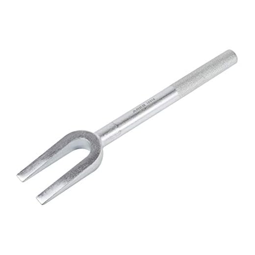 ARES 12016-15/16-inch Pickle Fork Ball Joint Separator - Tempered Drop Forged Steel Construction - 15/16-Inch Tapered Fork with Non-Slip Knurled Handle