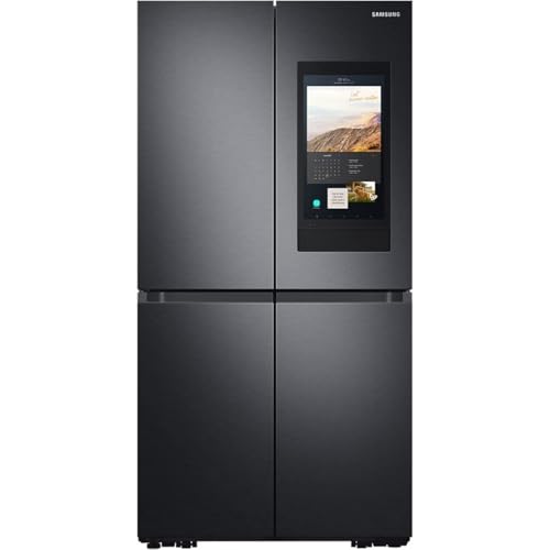 Samsung Réfrigérateur 4 portes Family hub™ RF65A977FB1/EF, Comptoir, Bevarage Center, Distributeur d'eau, Wifi, 637L, 91l x 182,5h x 73p cm
