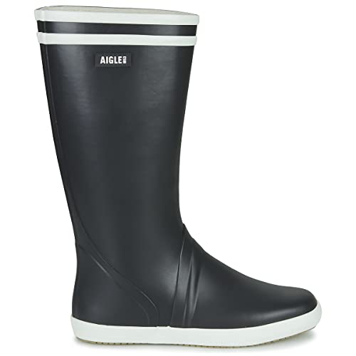 Aigle Goeland 2 Regenstiefel für Herren, Marineblau, Weiß, Größe 2, 45 EU