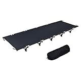 Comfied MTK アウトドアコット 2WAYタイプ ブラック MOB65HL-BK