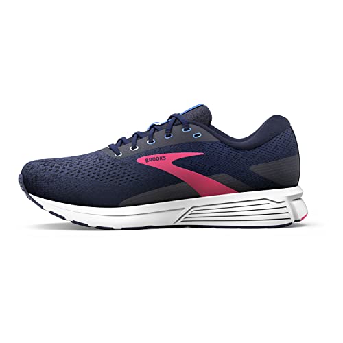 Brooks Women's Signal 3 Running Shoe - Peacoat/Amparo Blue/Pink - 6 Medium3