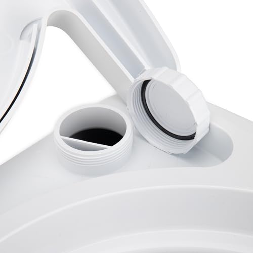 Camco RV Premium Travel Toilet - Features a 5.3-Gallon Detachable Holding Tank, Pump Flush Design & Spring-Loaded Latch (41544) by Camco - Image 7