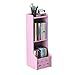 GWXJZ CD Regal CD-Aufbewahrungsregal Kinderbücherregal CD-Lagerregal, Bodenständig Wohnzimmer Platzsparend Bilderbuchständer für Kinder, CD-Regal Ps4 DVD-Halter Finishing Rack (Color : Pink)