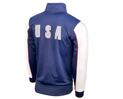 Boy's USA Track Jacket, U.S. Full Zip Sweater Jacket For Kids2