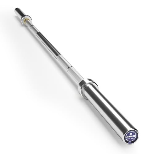 LIONSCOOL Barbell 4ft/4.9ft/6ft with 28mm grip, 500lb capacity