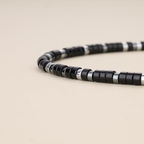 GAVU Pulsera de Piedra Negra Hematite para Hombre miniatura 4