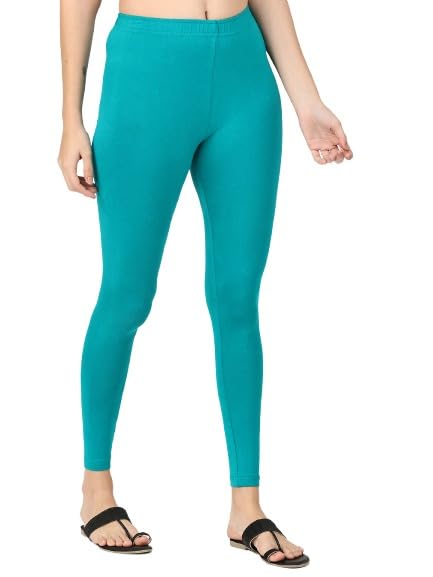 Image of Robinbosky Premium Stretchable Cotton Ankle Legging for Women | Suitable for Formal wear & Casual wear | High-End Elastic Makes The Leggings Squat Proof and Durable for Travel, Yoga, & Workout.