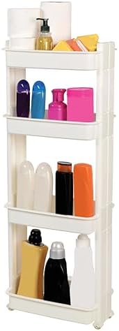 Çok Amaçlı Tekerlekli Raf Banyo Rafı Mutfak Rafı MR-04 - Görsel 4