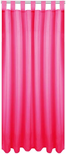 Rideau décoratif rideau occultant micro satin, Polyester, pink - rosa, 140x245cm