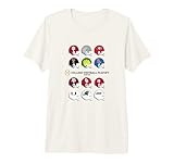 2025 College Football Playoff Tournament 12 Team Helmets Premium Tri-Blend T-Shirt
