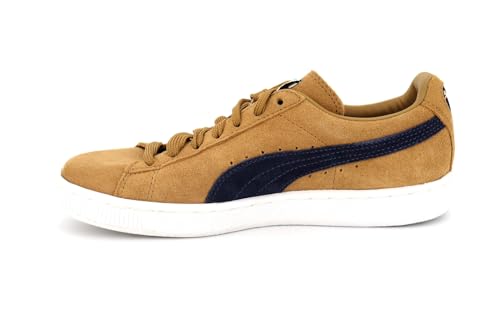 Image of PUMA Unisex Adults' Suede Classic+ Fashion Sneakers, Brown Bistre Peacoat, 6 UK