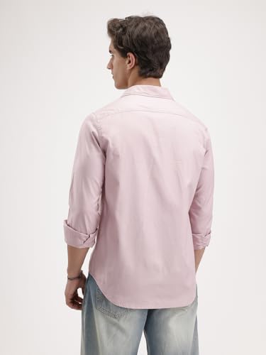 Image of WROGN Men's 100% Cotton Shirt | Solid Style | Slim Fit