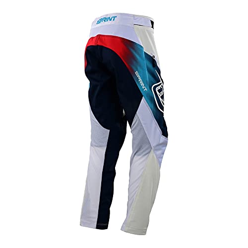 Troy Lee Designs Mountain Bike Cycling Bicycle Riding MTB Pants for Youth, Sprint Pant (18, Jet Fuel White)