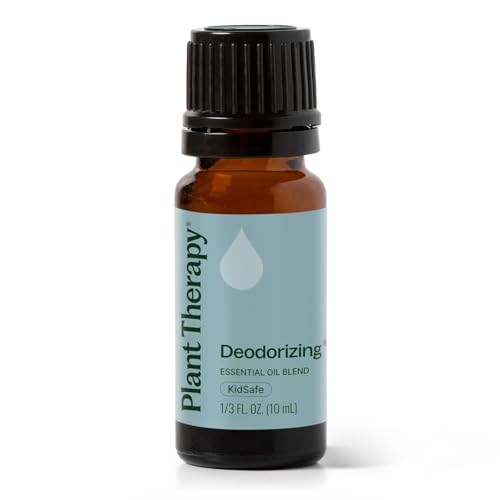 Plant Therapy Deodorizing Essential Oil Blend, 10 mL (1/3 oz), Pure Essential Oils, Undiluted, Therapeutic Grade, Ideal for Household Cleaning & Deodorizing