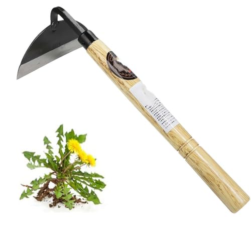 1 faucille de désherbage japonaise, outil de désherbage japonais, outil de désherbage japonais, outil de jardinage pour désherbage et culture, binette en acier inoxydable pour le jardinage