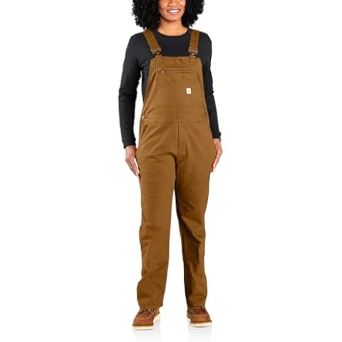 Carhartt Women's Relaxed Fit Denim Bib Overalls Cover