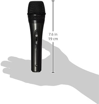 Alphasonik Professional Grade Dynamic Handheld Microphone with XLR Male to XLR Female Cable, Rigid Metal Construction for Musical Instruments, On-Stage Studio, Home, Party, Karaoke, Voice Broadcasting