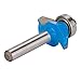 Marhynchus Router Bit, 45 Degree 1/4in Round Shank Chamfer Tool with Top Bearing for Woodworking MDF Solid Wood Particleboard Plywood (1/4*5/16)