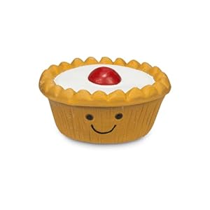 Petface Cherry Bakewell Latex Dog Toy (Pack of 1)