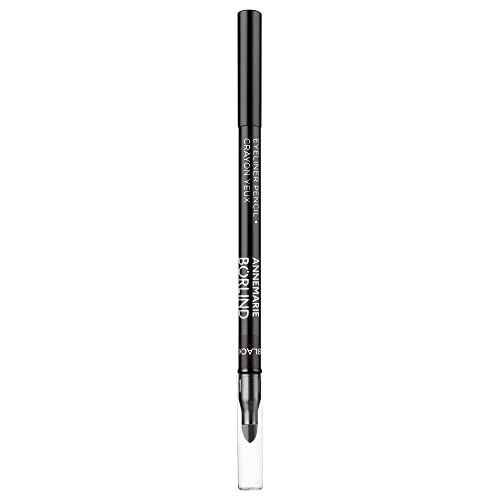 ANNEMARIE BÖRLIND AUGEN EFFECTIVE NATURAL BEAUTY Eyeliner Pencil Black (1 g) - Einfaches Verblenden, Geschmeidige Mine, Ohne Mineralölderivate und Mikroplastik, Vegan