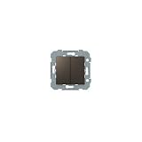 Conmutador Doble BJC 23510-GL serie Viva Gris lava, Mecanismo conmutador Doble 10AX 250V con referencia 23510-GL de la marca BJC