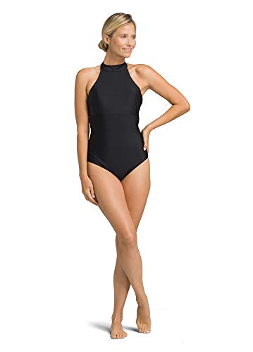 prAna - Women's Leolani One Piece, Black Solid, Medium