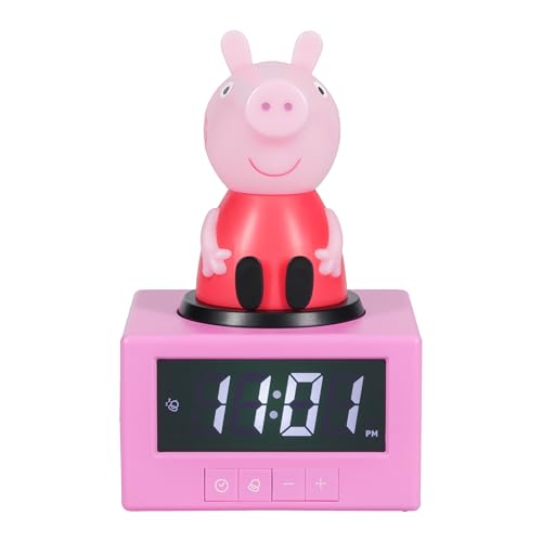 Reloj despertador Peppa Pig Icon Paladone infantil de mesa multicolor 8
