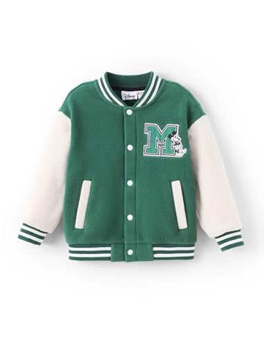Image of Disney Minnie Mickey Stitch Princess Frozen Elsa Marvel Jacket Lightweight Coat Button up Color Block Sweatshirt 2-14 Years