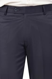 MARK LEWIS Men's Polycotton Formal Trouser - Comfortable, Stylish Office wear, combatable Pants for Daily Purpose, Ideal for Business & Casual Occasions - Pack of 2